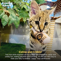 Huxley & Kent Plush Cat Toy - Interactive Catnip Toy for Cats & Kittens - Soft Kitty Toy with Crinkle & Catnip - Fun Indoor Play Toy - Toto's Pawdka