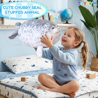 TOYSYM Seal Plush with 4 Babies - Gray - image 4