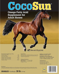 Uckele by SmartEquine CocoSun™ Granular Omega Horse Supplement | Omega 3, 6, 9 Supplements | Ideal for Healthy Skin & Shiny Coats | Horse Supplements for Weight Gain | 30 lb Bag