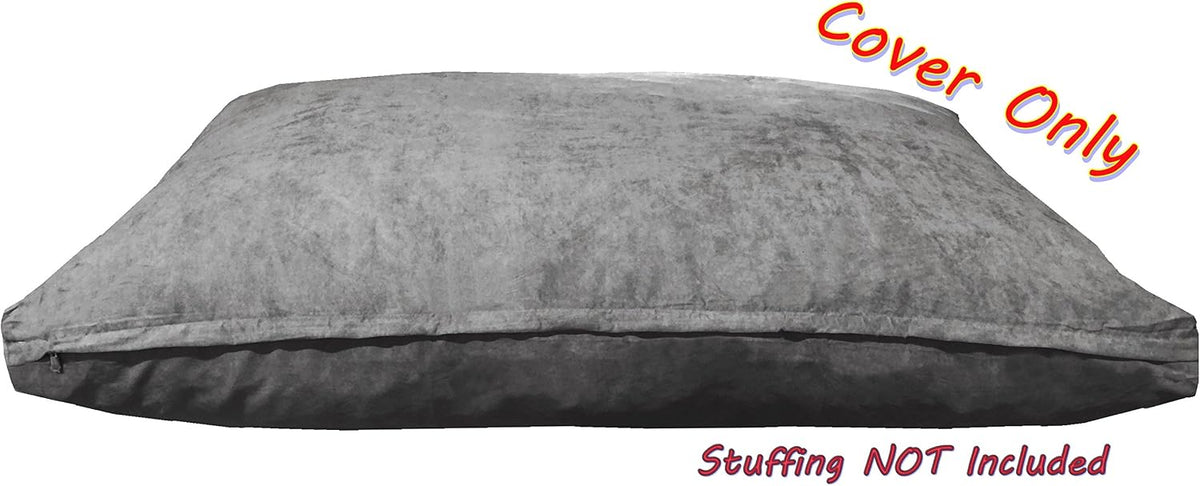 40X35X4 Inches XL Size : Suede Fabric External Replacement Cover - 47X29X4 Inches XL - image 3