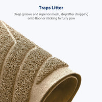 Cat Litter Box Mat, Kitty Premium PVC Pad, Durable Trapping Rug - 47x36 Inch (Pack of 1) / #01 Beige - image 4