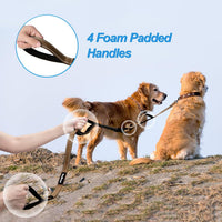 Double Dog Leash, No Tangle Dual Leash - Brown - image 3