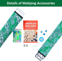American Mahjong Game Set, 166 Quality White Tiles - Green - image 3