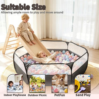 TRENDPLAY foldable pop up ball pit play tent for toddlers with storage bag - view 29