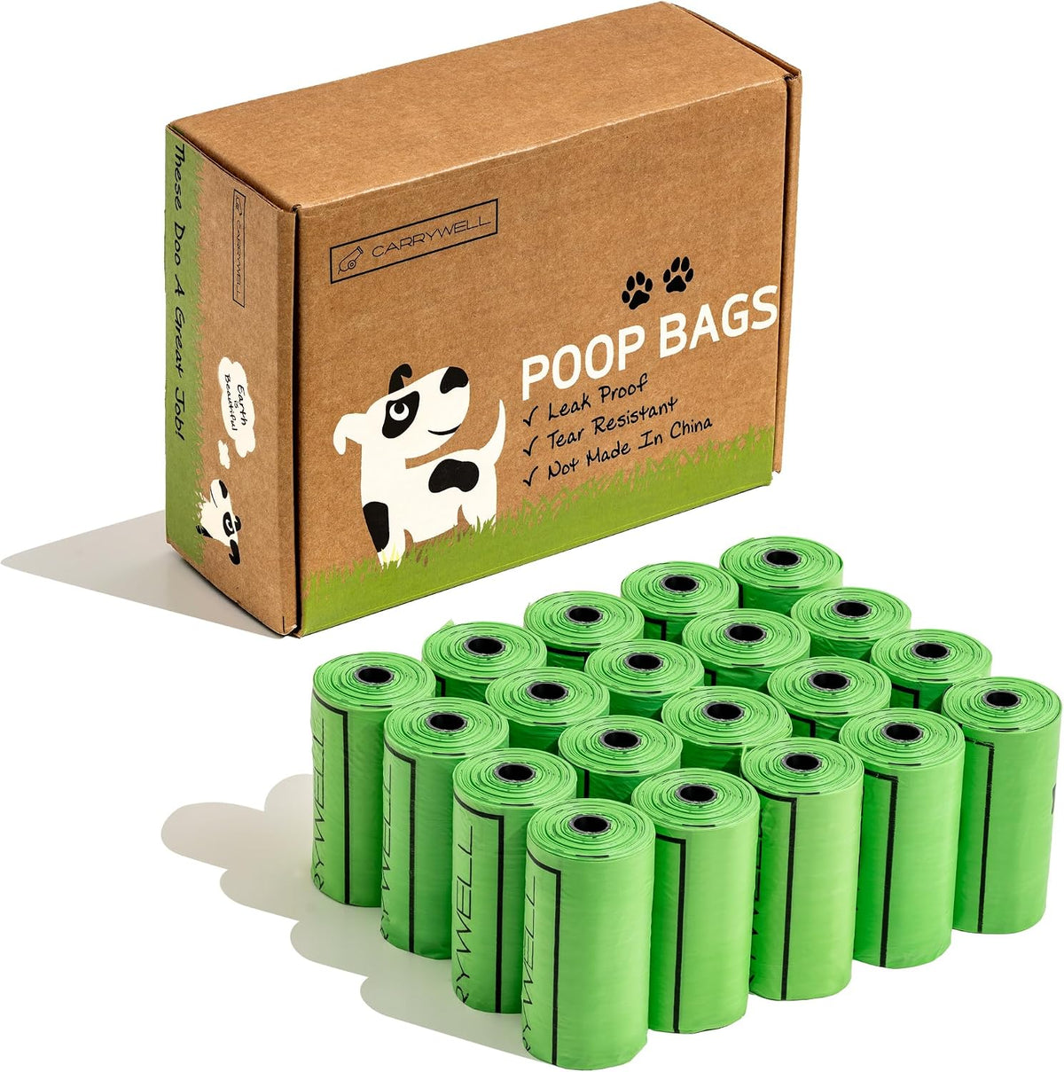 Dog Poop Bag Rolls 300 Count, Unscented