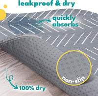 NALALAS Large Washable Pee Pads for Dogs | Reusable, Waterproof & Ultra Absorbent Puppy Pads | Dog Pee Pads, Anti-Slip, Leakproof & Quick Dry Pet Training Mat | Whelping Pad, Puppy Mat & Crate Pad