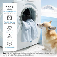 Bedsure Breathable Lightweight Cooling Blanket for Small Dogs - XL(50x60") / Arctic Blue - image 3