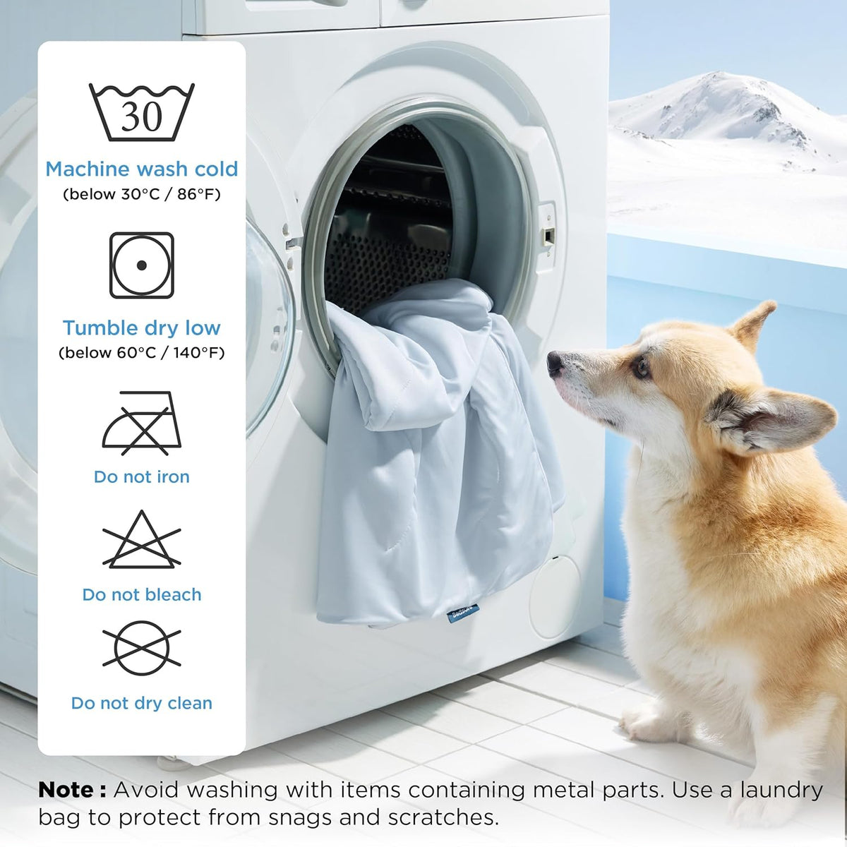 Bedsure Breathable Lightweight Cooling Blanket for Small Dogs - XL(50x60") / Arctic Blue - image 3