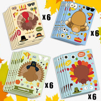 Pumpkin Decorating Kit, 24 Sheets Halloween Pumpkin Stickers Decorations – Fun for Kids & Family - Thanksgiving - image 3