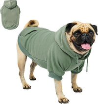 Tuff Pupper Dog Hoodie, Premium Quality Insulated Fabric - Sage Teal / Medium (25-40 lbs)