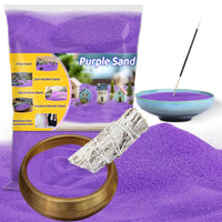 RAINFLOW 15oz Fine Yellow Sand for Crafts - Purple / 15 OZ