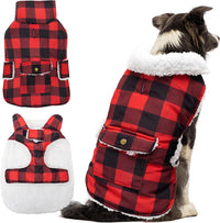 Dog Winter Coat for Cold Weather - Red / X-Large