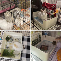 Fhiny Large Rabbit Litter Box for Cage - White - image 2
