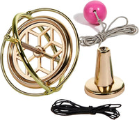 Joytech Precision Gyroscope Metal Anti-Gravity Spinning Top Balance - Golden