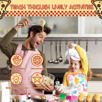KAEGREEL Kids Baking Chef Set with Unicorn Apron and Mitt - Pink Dinosaur Apron+6 Dinosaur Cookie Cutters - image 4