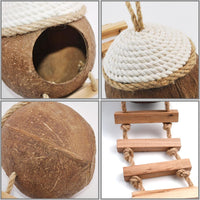 Leopard Gecko Coconut Hut with Ladder - 【Style D】 - image 4