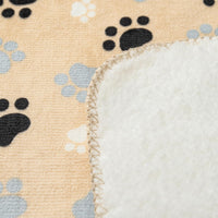 Waterproof Dog Blanket 60x50 Inches - Beige-paw / X-Large (60x80) - image 4