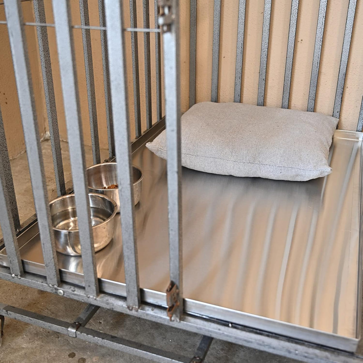 47x29.13x1 Replacement Tray for Dog Crate, Galvanized - Stainless steel / 47.0"L x 29.0"W x 1.0"H - image 4