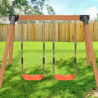 SELEWARE Heavy Duty Swing Seat Replacement, Kids & Adults - Orange, 2 Pack - image 2
