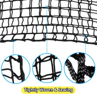 Climbing Cargo Net 6.5' x 9.8' for Outdoor Treehouse – Fun for Kids & Family - 6.5‘ x 9.8‘ / Black - image 4