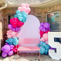 Pastel Balloons Whimsical Christmas Rainbow Colorful Birthday Balloon – Fun for Kids & Family - Hot Pink Teal Purple - image 4