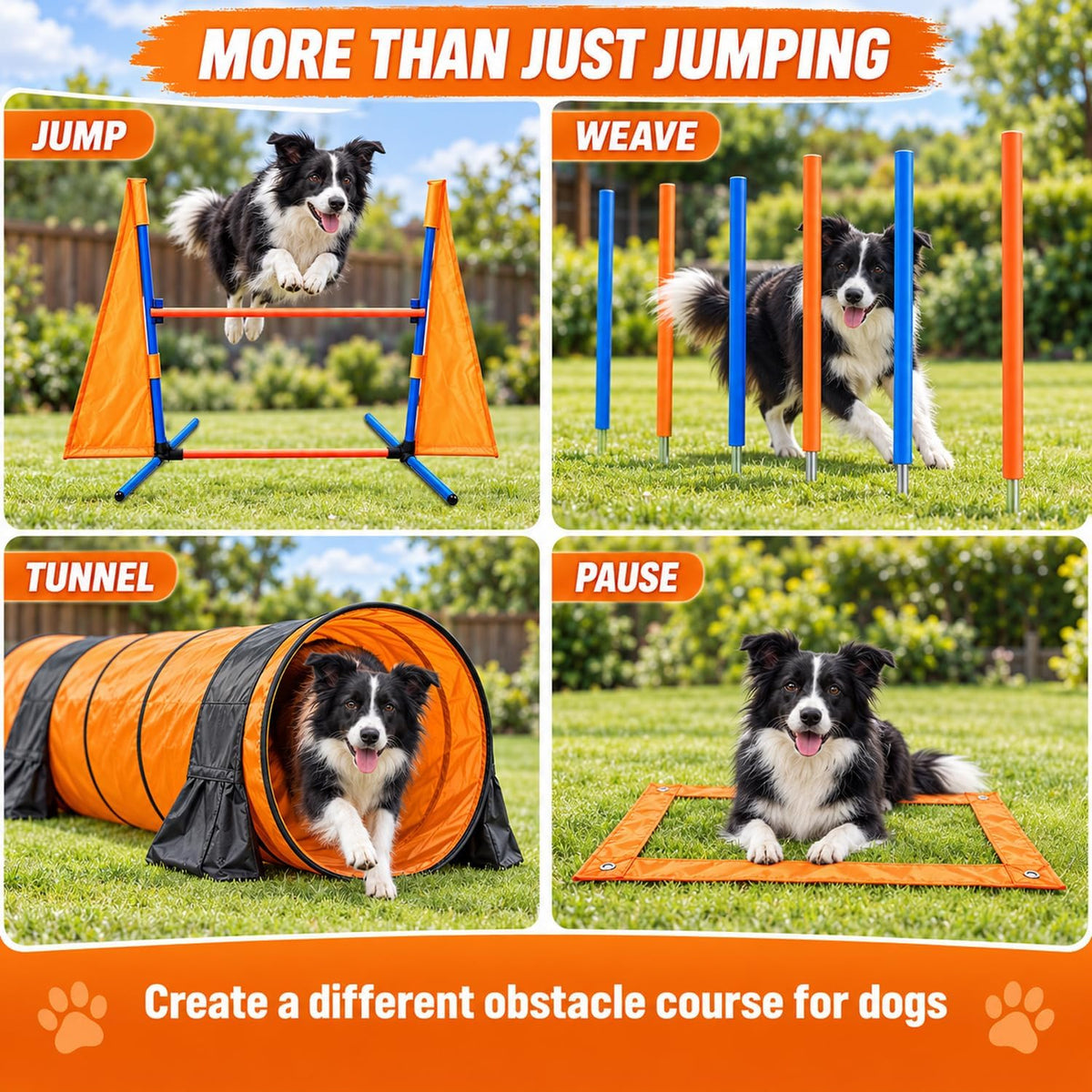 Dog Agility Equipment, 80-Piece Dog Agility Course Backyard Set – Essentials for Dogs - image 4
