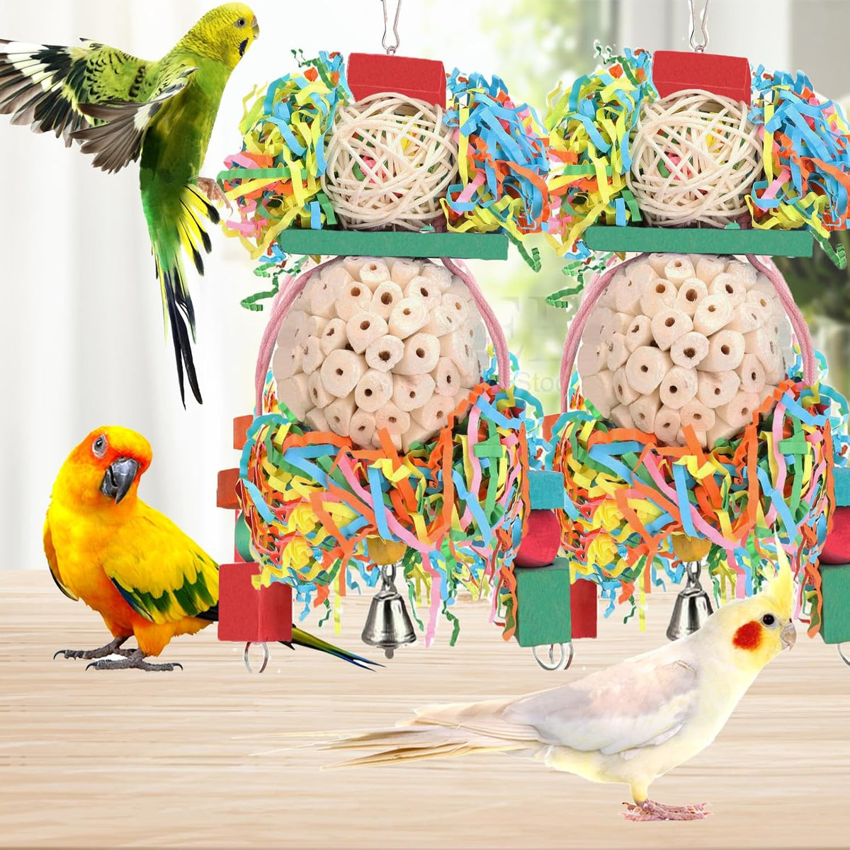 Bird Toys, Cockatiel, Conure, Love Birds, Parakeets - Medium A - image 4