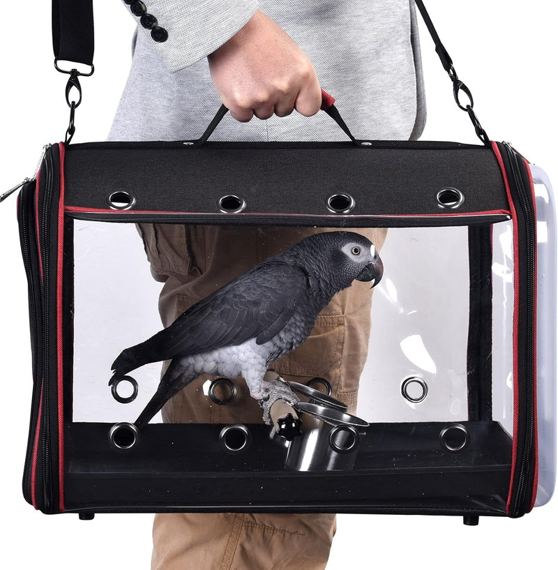Lightweight Bird Carrier Travel Cage, Large 19x12x13 inch – Essentials for Birds