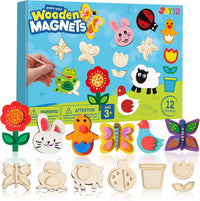 JOYIN 12 Wooden Magnet Painting Kit - Nature