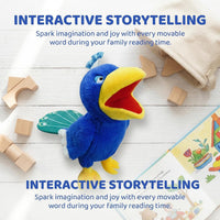 Marine Animals Hand Puppets for Kids, Toddler Includes Sharks - Peacock / Birds - image 4