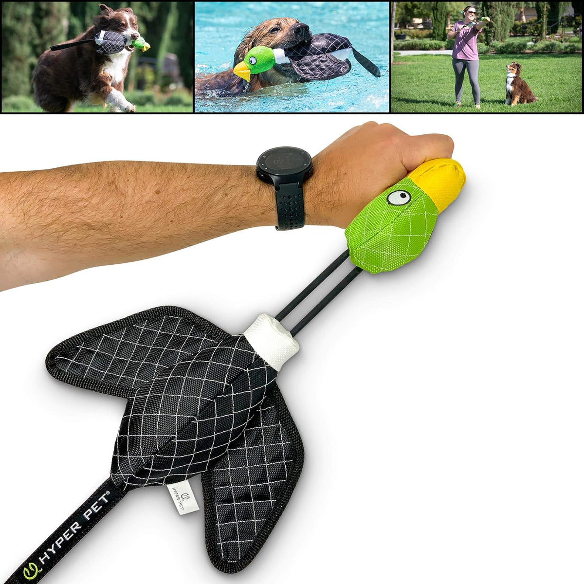Hyper Pet Fetching Dog Toys - Large / Duck Slingshot