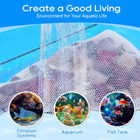 10pc Filter Media Bags for Aquarium - 3.93"x3.93" - 10pack / White - image 3