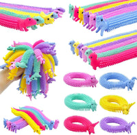 30 PCS Stretchy Fidget Toy, Sensory Fidget Worm Stretch Toys - Alpaca,Dinosaur,Unicorn