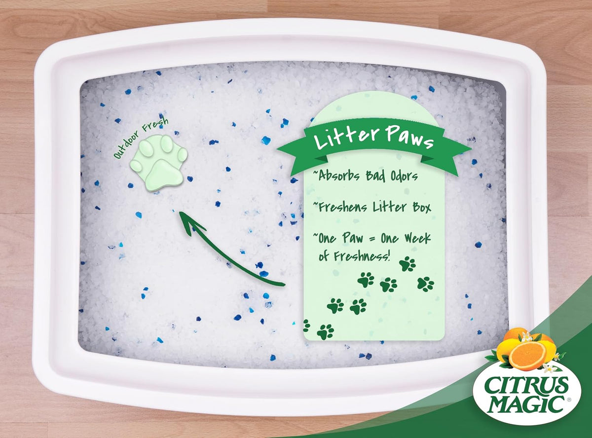 Citrus Magic Pet Odor Control Paws for Litter Boxes - Outdoor Fresh / 6 Count (Pack of 2) - image 3