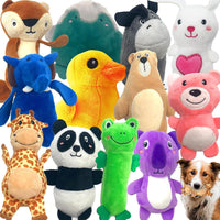 Jalousie 12 Pack Plush Animal Dog Toy - 12 Pack Animals