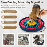 FunFurry Snuffle Mat for Dogs, Dog Puzzle Mat - Floral / 17" Bowl - image 4