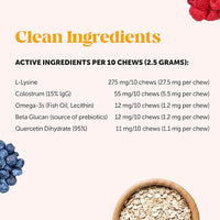 Cat Immune Support Lysine - Cat Allergy Relief - Sneezing, Runny Nose, Watery Eyes - Cat Supplements & Vitamins with Omega 3s, L-Lysine, Antioxidants, Colostrum - Chicken (30 Day Supply)