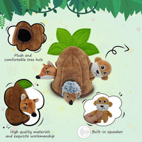 Squeaky Dog Toys, Stuffed Large Dog Toys to Keep Them Busy - 4 Pack - image 2