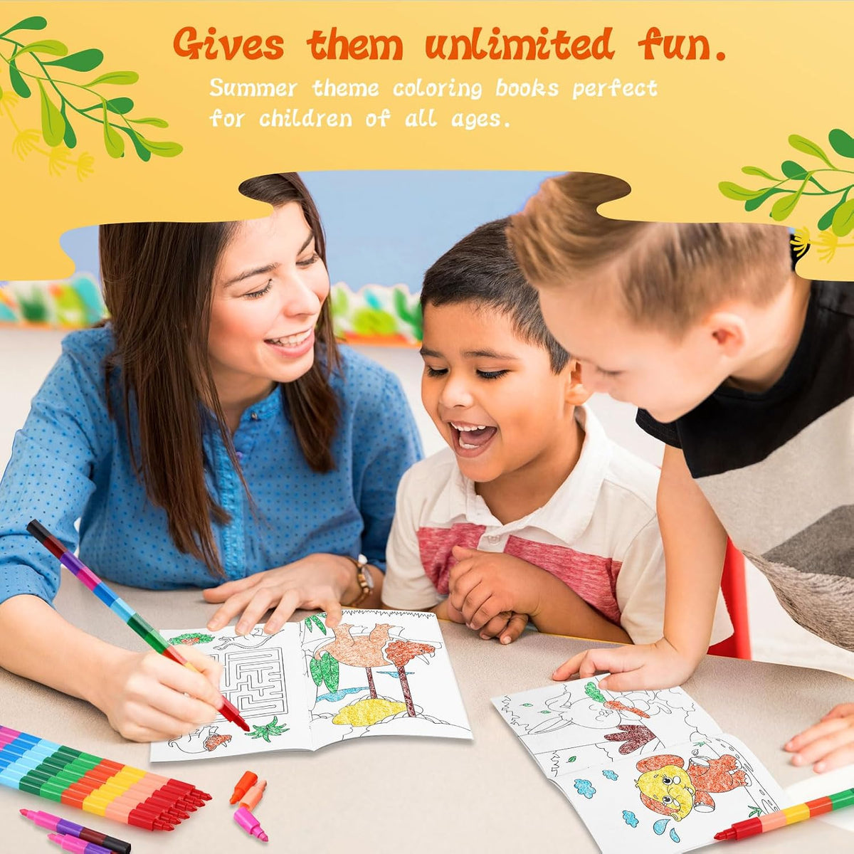 BenLouis Mini Coloring Books Bulk for Kids Ages 4-8-12 （24pcs Classic） – Fun for Kids & Family - 24 / Classic - image 4