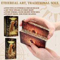 Ethereal Elves tarot cards with gold foil edges, guide book and botanical box - view 7