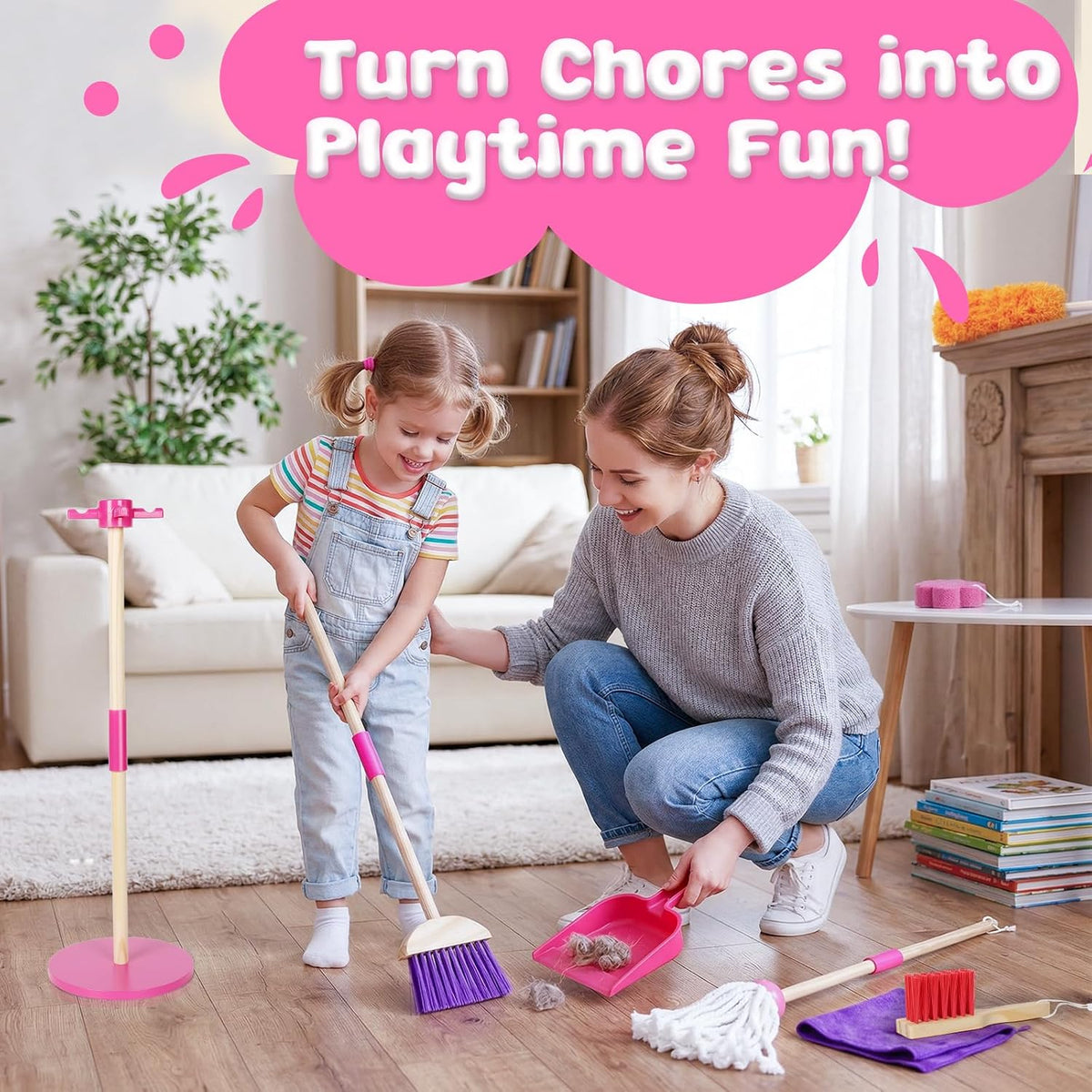 Masthome Kids Cleaning Pretend Play Toy Set - image 4