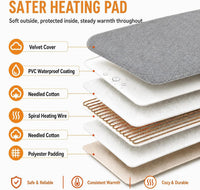 Dog Heating Pad Outdoor, 28*18in with Adjustable 9 Temp Setting & Timer – Essentials for Dogs - 28"*18" - image 4