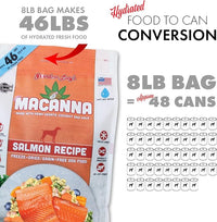 Grandma Lucy's Macanna Dog Food, Grain Free and Freeze-Dried - Salmon Recipe, 3Lb Bag