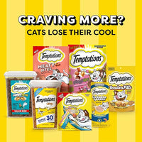 Temptations Classic Crunchy and Soft Cat Treats, Savory Salmon Flavor, 30 oz. Tub