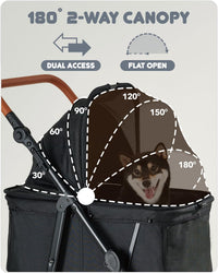 Zoosky Dog Stroller for Medium & Large Dogs - image 4