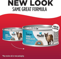 Nulo Salmon & Mackerel Recipe Pate Wet Canned Cat Food, 5.5 Ounce (Pack of 24)