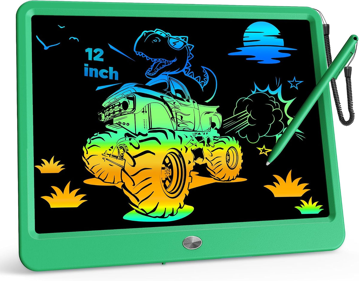 KOKODI 12 Inch LCD Writing Tablet with Anti-Lost Stylus - Green / 12 inch