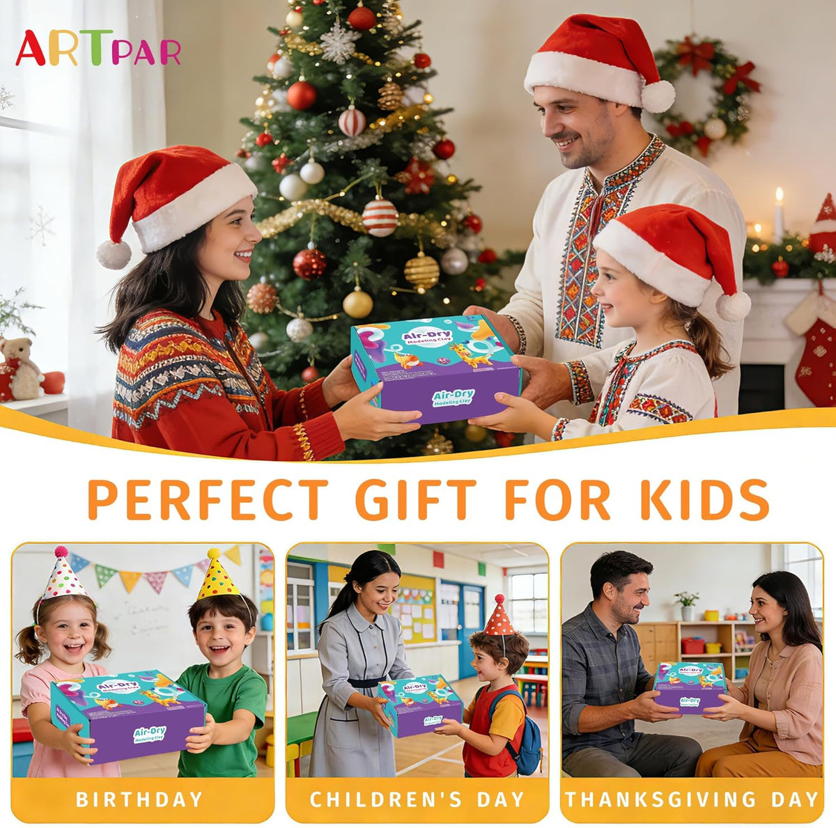 ARTPAR Air Dry Clay for Kids - 66 Colors - image 3