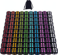 AUSTOR 100 Pcs 6 Sided Game Dice Set - 100 Pieces Round D