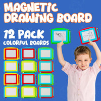 Magnetic Drawing Boards for Kids Erasable Sketch Tablets – Fun for Kids & Family - 12-Pcs - image 4